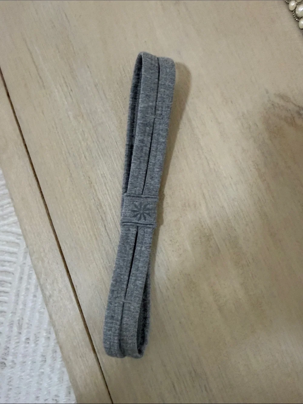 Athleta Grey Stretch Fabric Headband
